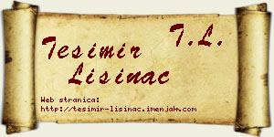 Tešimir Lisinac vizit kartica